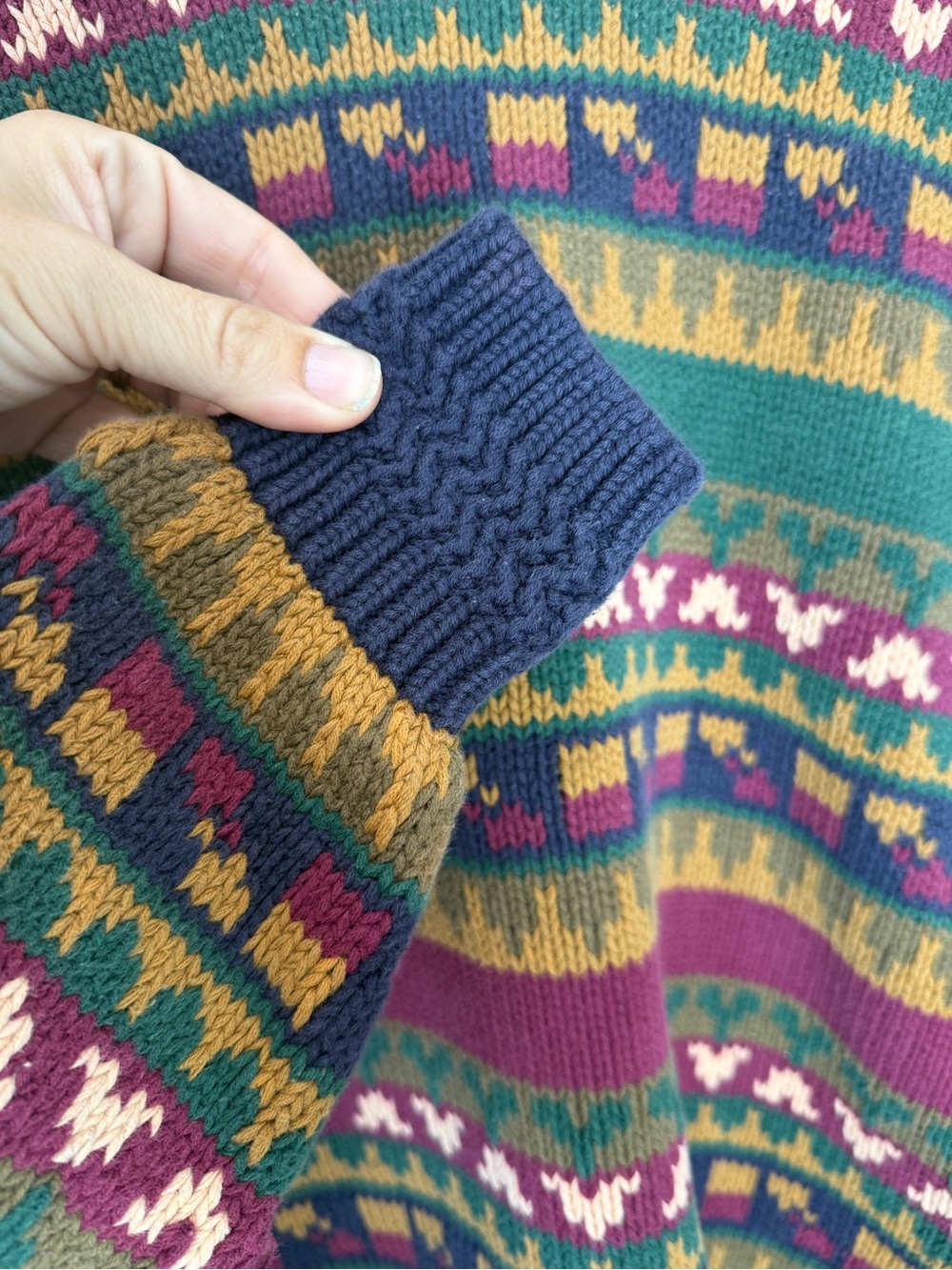 Vintage GANT Fair Isle Grandpaโ Sweater | Cottagecore Knit - Picture 3 of 5